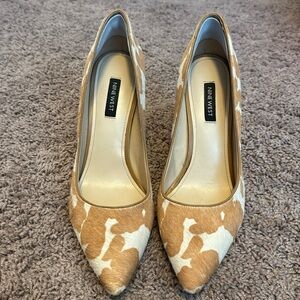 Nine West Cowhide Calf Hair Heels